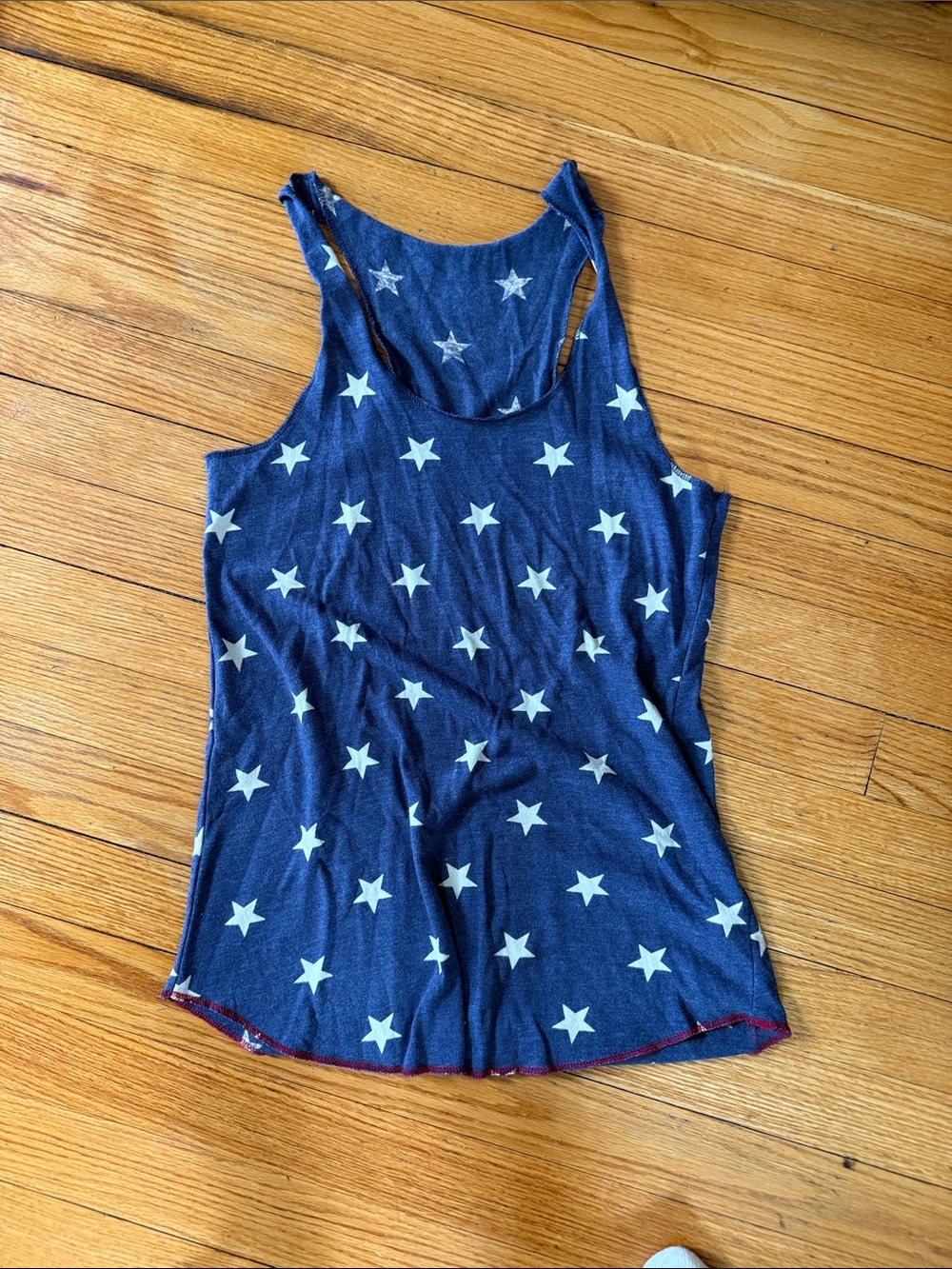 Alternative Navy Star-Print Racerback Tank